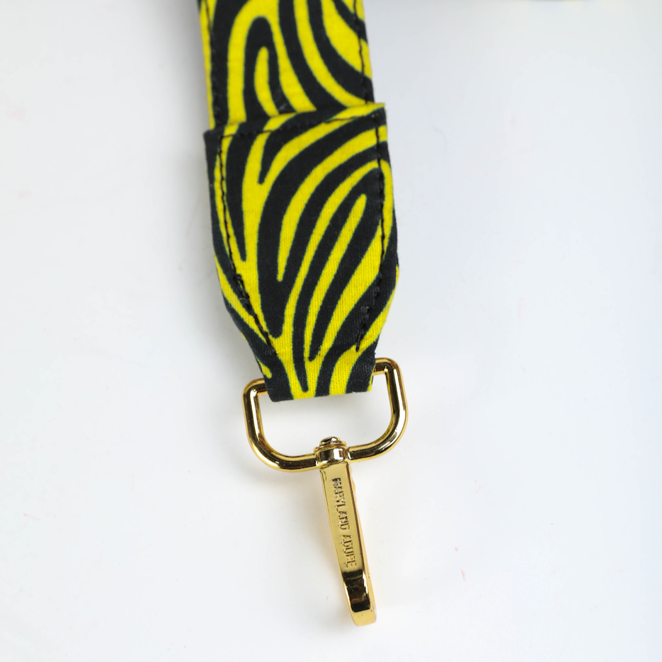 Uzi 21 | Yellow Wood Stripe | Mini Ankara Tote Bag
