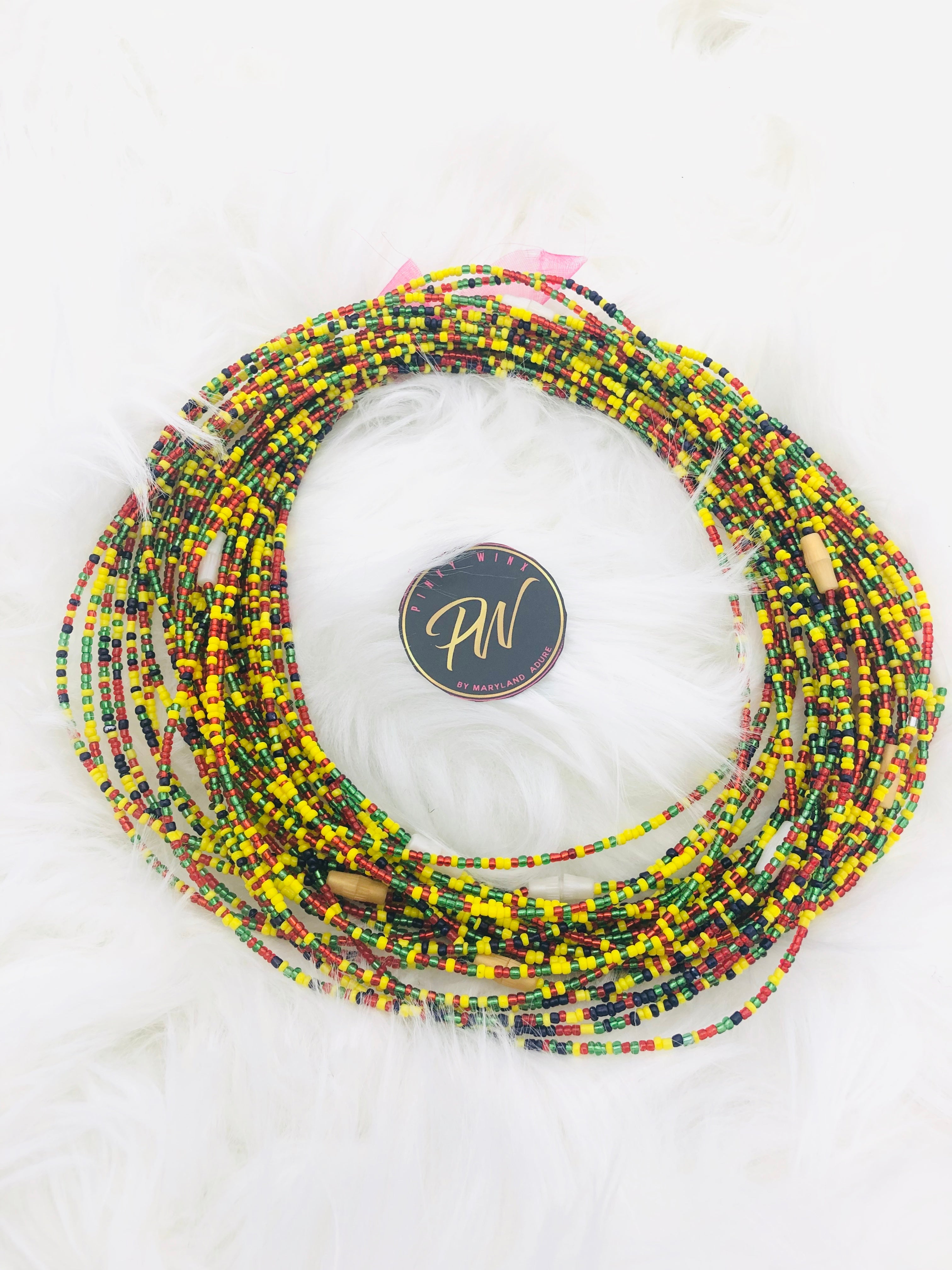 Nikki | Screw Clasp | African Waist Beads