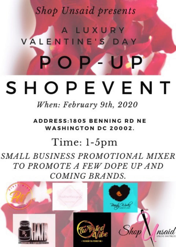 02/09/20: A Luxury Pre-Valentine's Day Pop-Up Event: Washington, DC