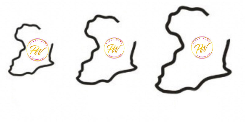 Roots Medium | Medium Africa Outline Hoop Earrings