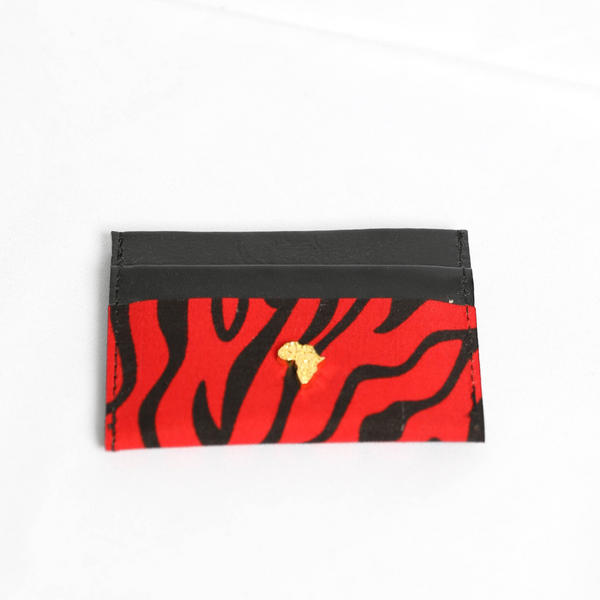 Cardi | Red Tiger Stripe | Card Wallet