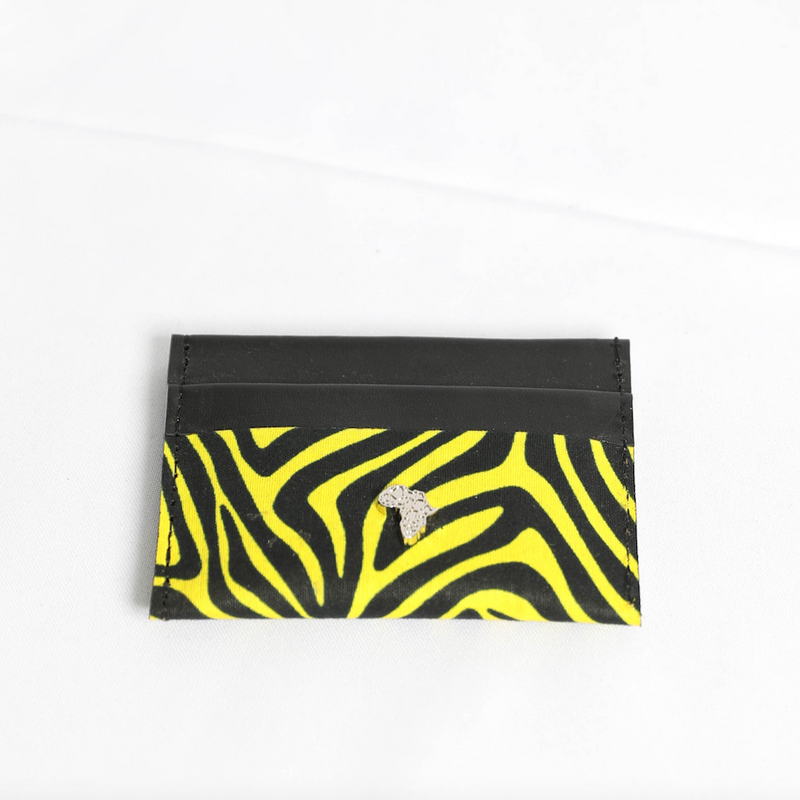 Cardi | Yellow Wood Stripe | Card Wallet