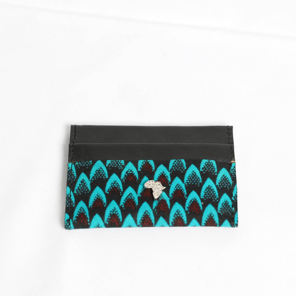 Cardi | Turquoise Fishscale | Card Wallet
