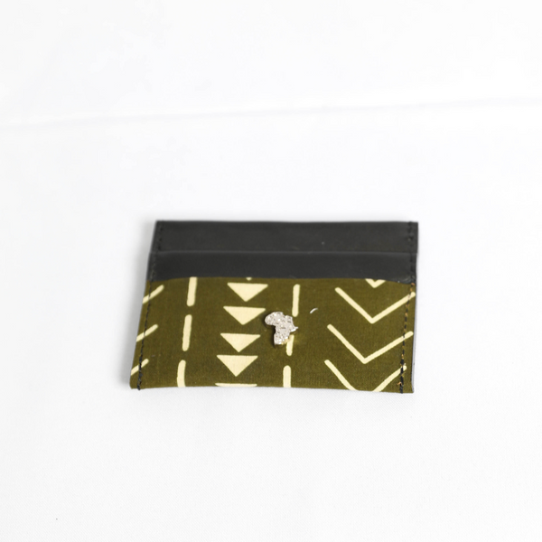 Cardi | Olive Green Tribal | Card Wallet