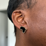 Adaku Macro I | Black Pearl | Africa Stud Earrings