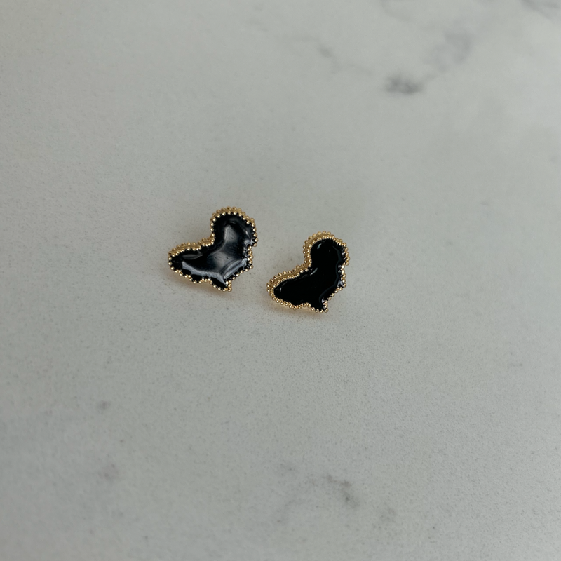 Adaku Macro I | Black Pearl | Africa Stud Earrings