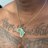 Ulo Jade | Large Africa Pendant Necklace