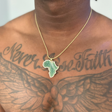 Ulo Jade | Large Africa Pendant Necklace