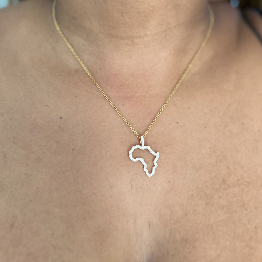 Naira | Zircon Crystal | Mini Africa Necklace