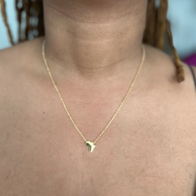 Ulo Small | Small Africa Pendant Necklace