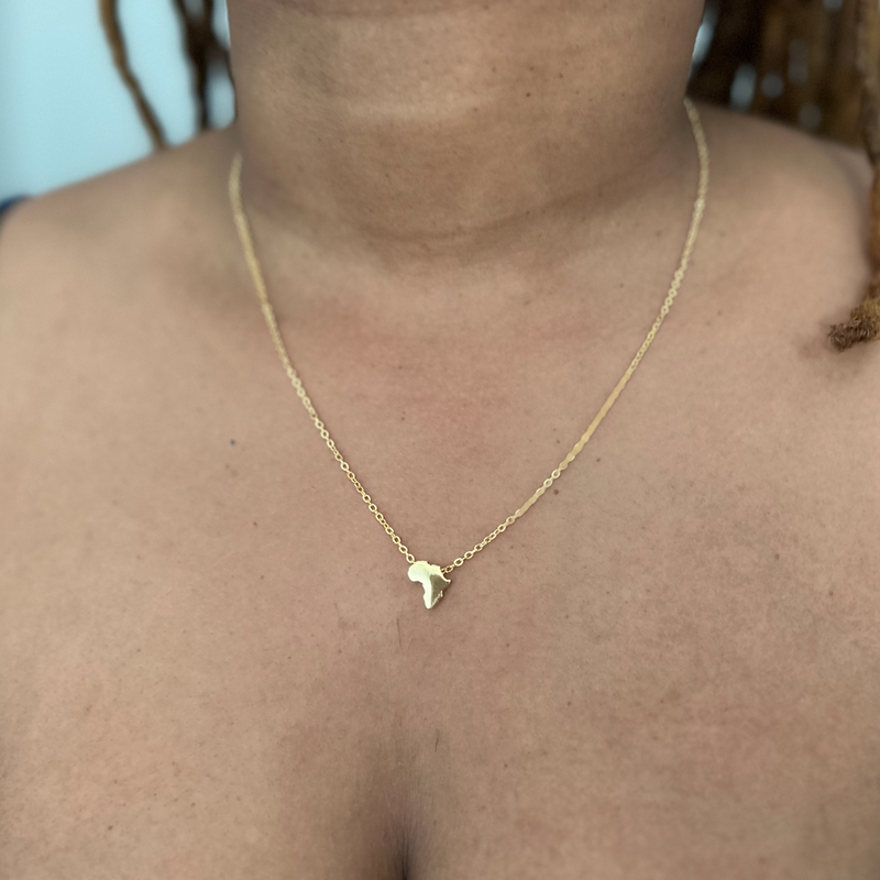 Ulo Small | Small Africa Pendant Necklace