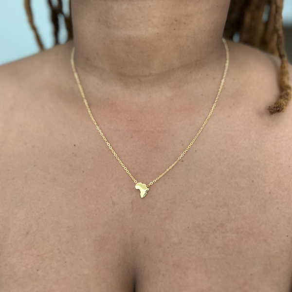 Ulo Small | Small Africa Pendant Necklace