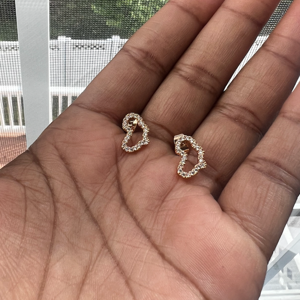 Naira | Zircon Crystal | Mini Africa Stud Earrings