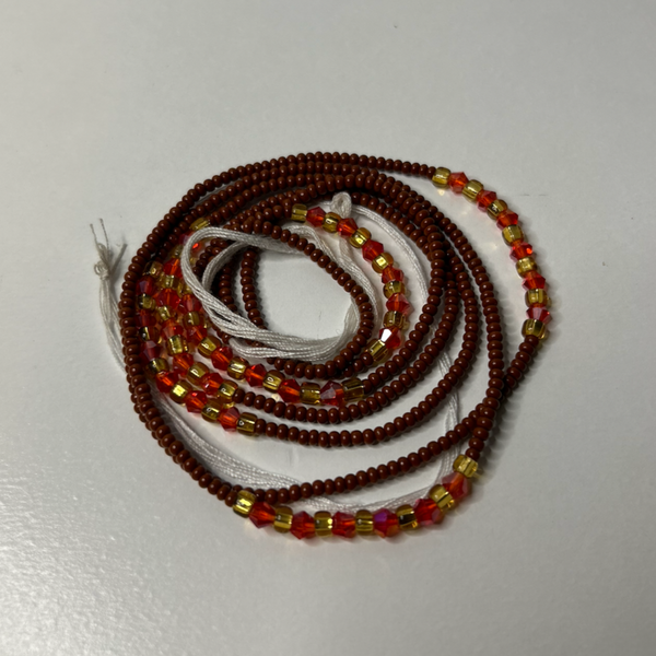 Melanin Crystal | Tie-On | African Waist Beads
