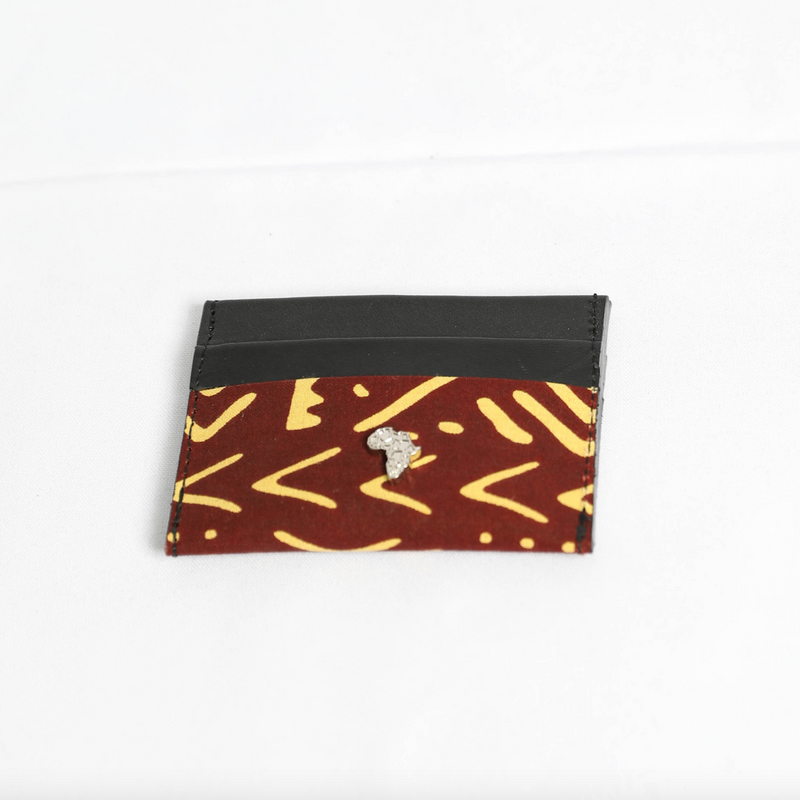 Cardi | Brown and Creme Tribal | Card Wallet