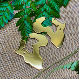 Mini Muva | Small Africa Map Hoop Earrings