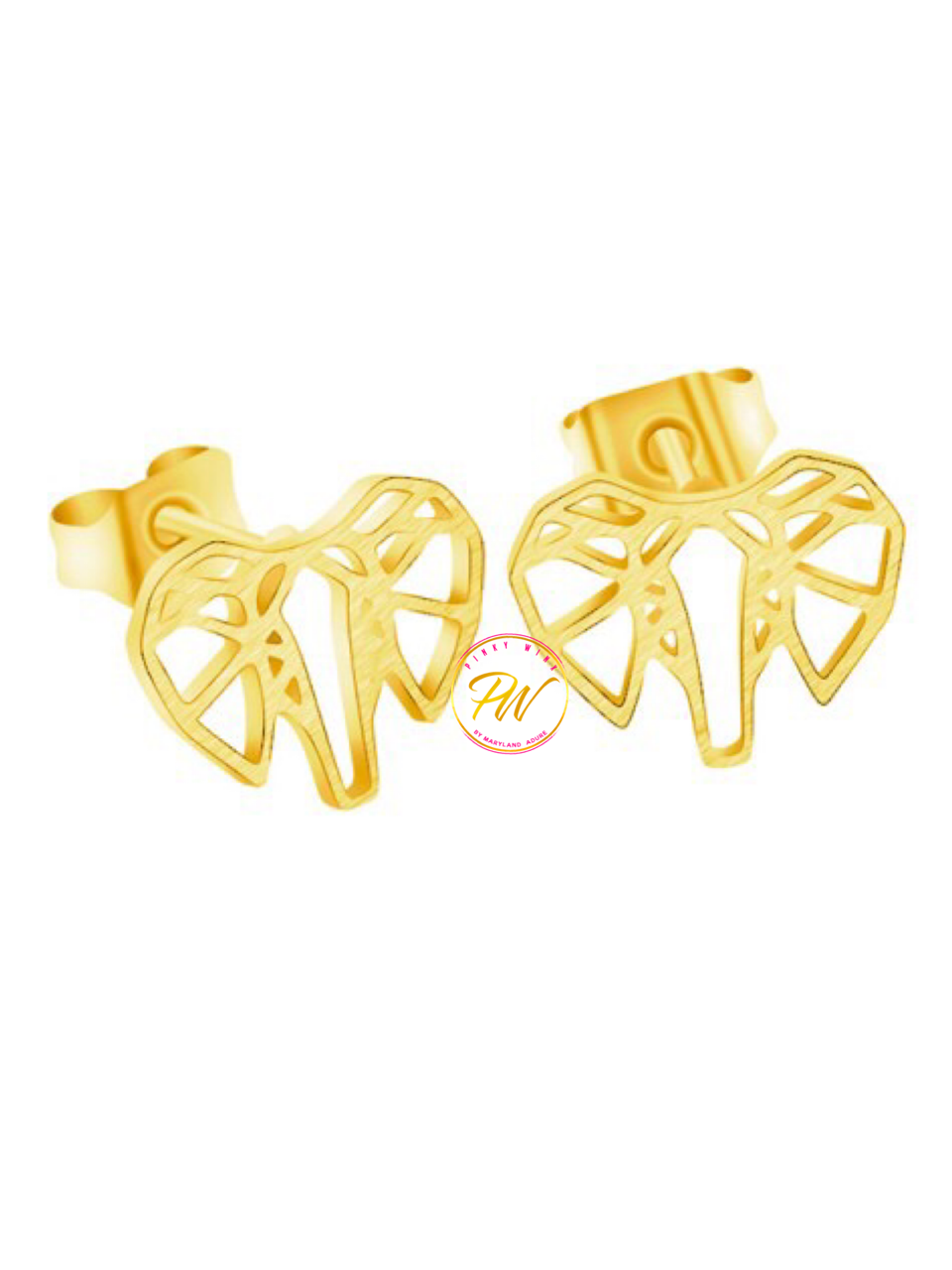 TrunkED | Mini African Elephant Stud Earrings