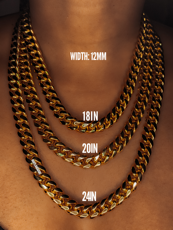 12mm African Link | Necklace | Stainless Steel Jewelry