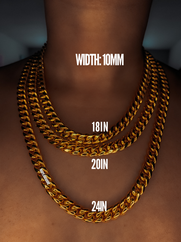 10mm African Link Necklace | Stainless Steel Jewelry