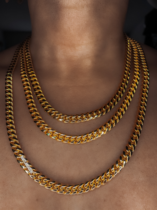 8mm African Link Necklace | Stainless Steel Jewelry