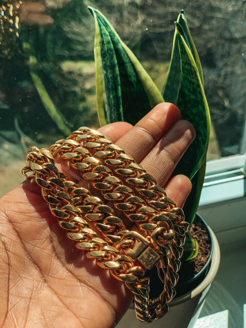 12mm African Link | Necklace | Stainless Steel Jewelry