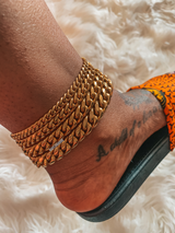 African Link Anklet | Stainless Steel Jewelry
