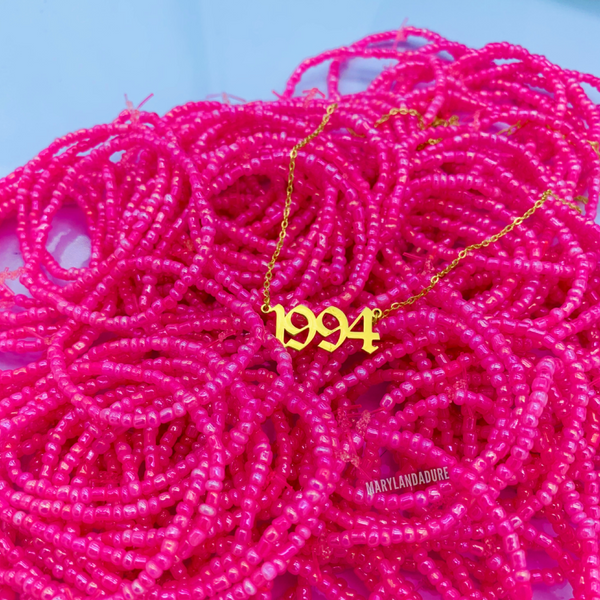 Chikere | 4 Number | Year Necklace
